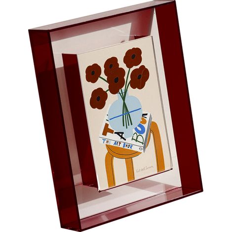 1 Cadre photo, acrylique transparent double face, 6 pouces, avec pince, pour table ou mural (1/5)