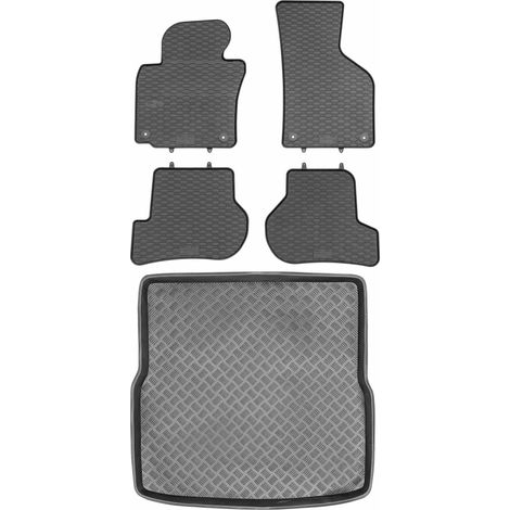 Ensemble de tapis de sol en caoutchouc pour Volkswagen Golf V Kombi (2003-2009) + tapis de coffre (1/5)