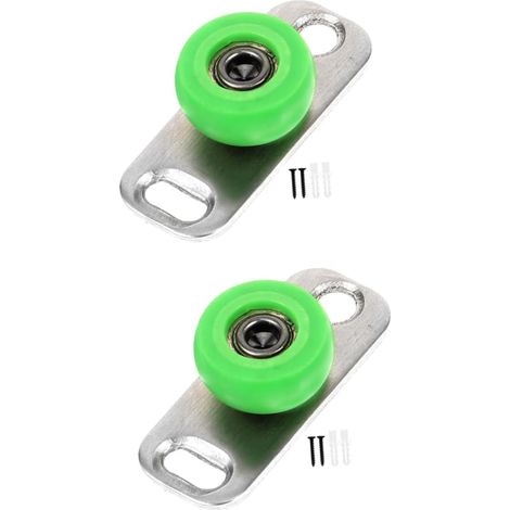 lot de 2 guide de sol pour porte de grange coulissante, inox (1/5)