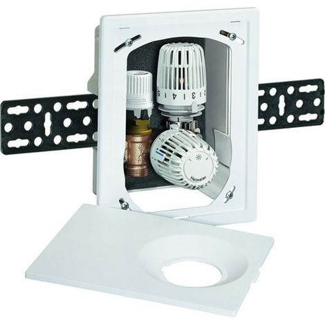 HEIMEIER Scatola da incasso Multibox Eclipse K-RTL con valvola termostatica e RTL, bianco RAL 9016, 9317-00.800