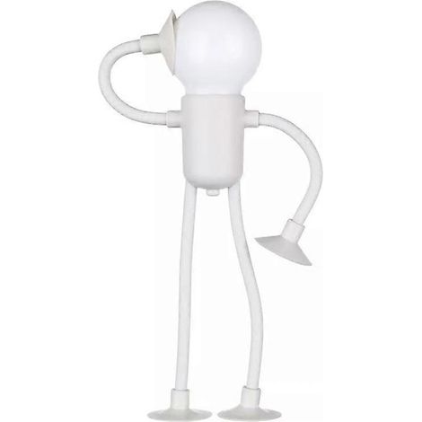 Lampe de chevet à motif dessin animé, en silicone et ABS, forme modulable, pour chambre d'enfant ou adulte, décoration fun et unique (1/4)
