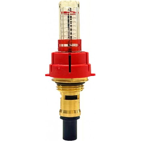 Pettinaroli – Débitmètre de rechange pour collecteurs – Acier et laiton – Débit 0.5-5 L/min – Diamètre filetage 15x21 (1/2')