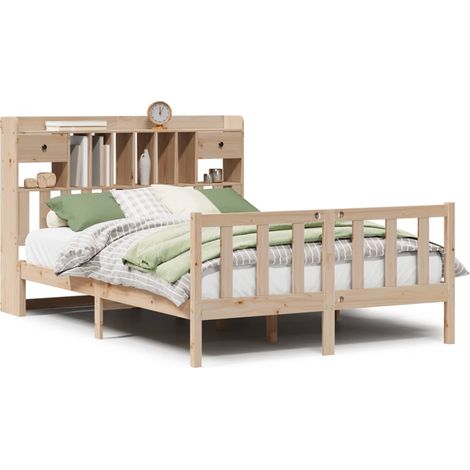 Maison Exclusive - Letto Libreria senza Materasso 140x200 cm in Legno di Pino