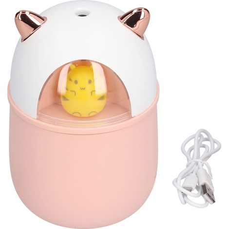 Humidificateur d'ambiance portable 300ml silencieux avec éclairage LED pour bureau et chambre (1/5)