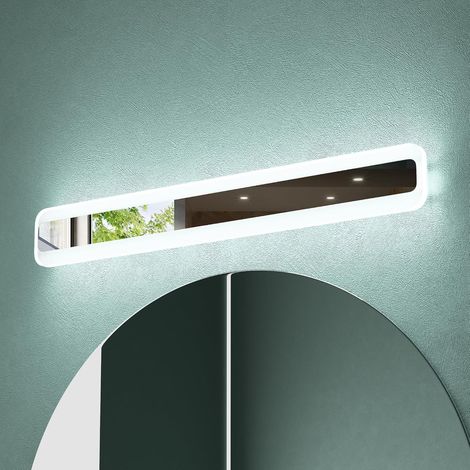 Lampe Miroir LED pour Salle de Bain Acier Inoxydable Murale Lumiere Intérieur 60cm Trois Températures Chrome Desgin LumaRay