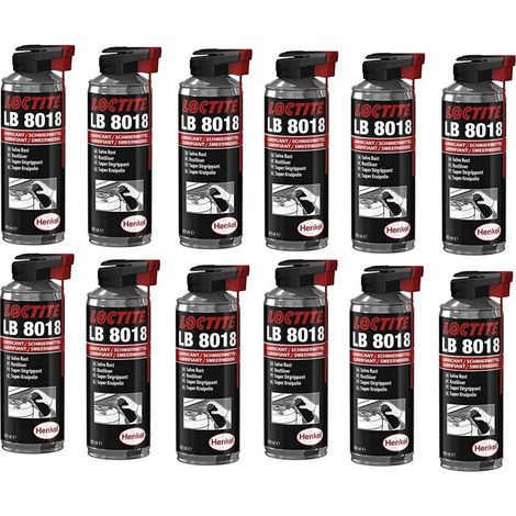 Carton 12 degrippants super puissants professionnel lubrifiant loctite lb 8018 (1/3)