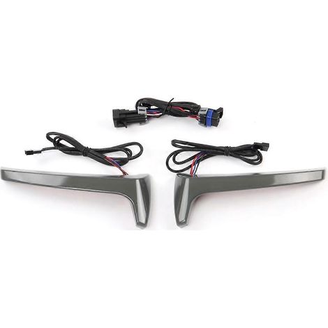 LED-Blinker für die hintere Seitentasche eines Motorrads der Indian-Serie, rauchgrau (1/5)