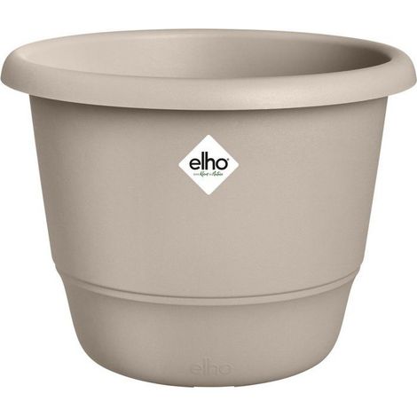 Pot de fleur rond - ELHO - Amiga Rond 55 - 55 L - Ø 55 x H 51 cm - Beige - Extérieur (1/3)