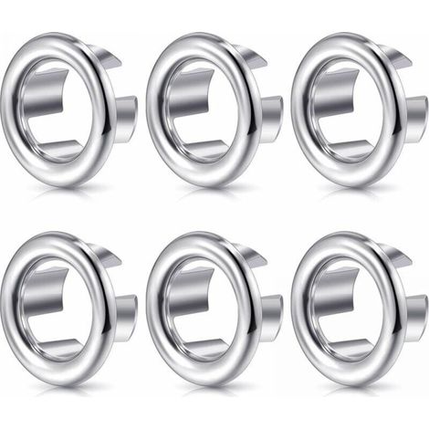 Pack Sink Overflow Rings - Decorative Overflow for Kitchen Bathroom Sink - Drain Stopper MUMU (1/4)
