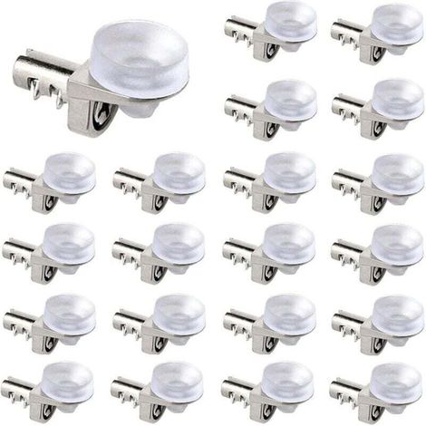 30 Pièces Cremaillere Etagere,Taquets Pour étagères Chevilles d'étagère de Placard de Remplacement,Supports D'étagères de Cuisine, Supports Pour étagère,Bibliothèque,Placard réglables (1/4)