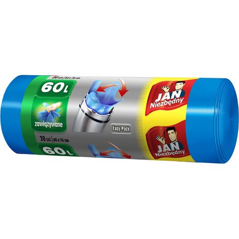 Sacchi per la spazzatura da 60 l, 20 pezzi