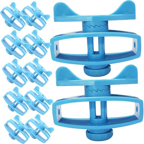 12 pièces Tendeur de Fil Électrique Plastique avec Isolateurs pour Clôtures Électriques Accessoires Pratiques pour Jardin et (1/5)