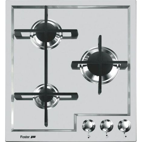 Foster 7063 052. Colore del prodotto: Acciaio inox, Posizionamento dell'apparecchio: Da incasso, Tipo di piano cottura: Gas. Bruciatore piccolo: 1100 W, Bruciatore medio: 1750 W, Bruciato... - 7063052 (1/2)