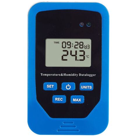 Alovez - Enregistreur de température Enregistreur d'humidité de plage de température pour entrepôt Interrupteur de température d'humidité intérieure Matériau ABS de haute qualité (1/5)