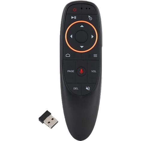 Souris aérienne, télécommande vocale sans fil 2,4 GHz, télécommande à induction, ordinateur portable intelligent avec boîtier TV (1/5)