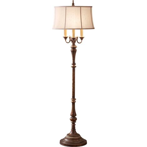 Stehlampe Stehleuchte Wohnzimmerlampe Stahl Crackle H 159,4 cm 4 Flammig