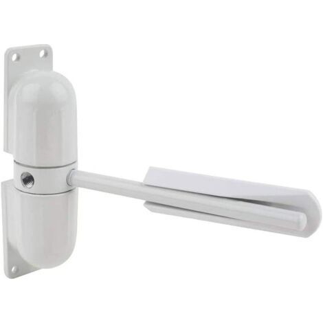 Ferme-porte, Mini Gate et écran Ferme-porte, Surface Mounted Automatique Réglable à Ressort De Fermeture De Porte (white) (1/5)