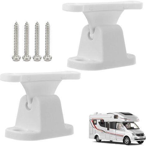2 Wohnwagen-T-Türhalterungen, 35/48 mm Abstand, Boot/Camping