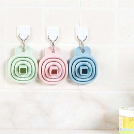 Entonnoir en silicone pliable 1 pièce multifonction pour cuisine, huile et peinture, pratique et facile à ranger (1/5)