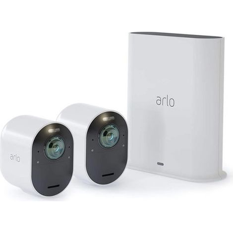 Arlo – Pack de 2 caméras de surveillance 4K UHD – Vision nocturne couleur – Champ de vision 180° – Installation sans fil facile - UHD 4 K (1/5)