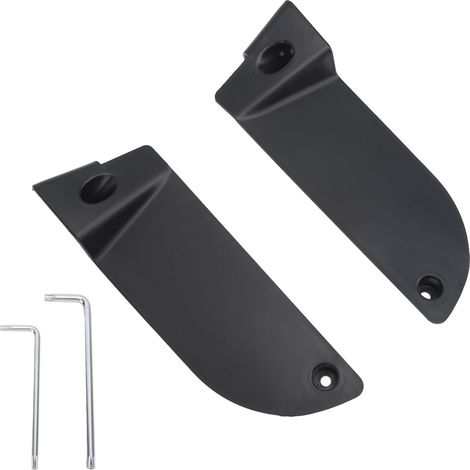 GARRYFIZH Lot de 2 boîtes de rangement latérales de porte, noir mat, antichoc, antidérapantes, avec poignée et plateau d'accoudoir, de remplacement pour Mercedes-Benz Classe C W206 (1/5)