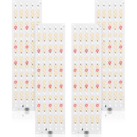 540 LED Lampe de culture à à spectre complet, pack de 4 lampes pour plantes, lampe de croissance pour plantes avec minuterie 3/9/12H, 10 types de luminosité pour plantes d'intérieur