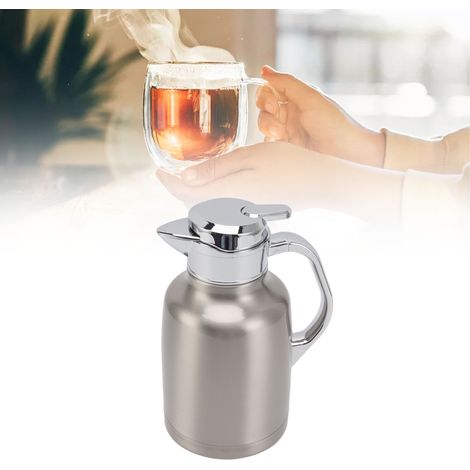Isolierbehälter aus Edelstahl 304, Kaffeemaschine, Wärmflasche, Willkommensglas für Hotel/Restaurant, Silber (1/5)