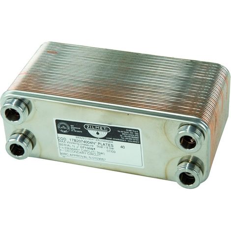 SCAMBIATORE SALDOBRASATO PER USO GENERICO IN ACCIAIO INOX 316L PIASTRE 40   ZILMET SPA