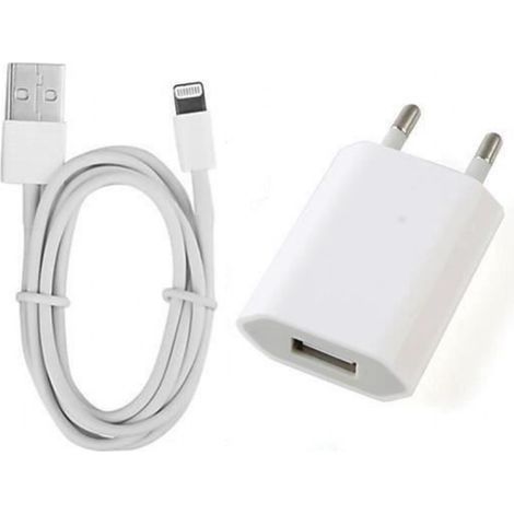 Chargeur secteur et câble USB - iPhone 5C - Connectivité USB - Câble USB inclus - Pour iPhone 5C