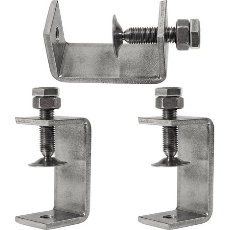 Serre-joints en C inoxydable 304 – Pince de fixation pour bois dur – Lot de 3 pièces – Longueur d'ouverture 65mm (1/5)