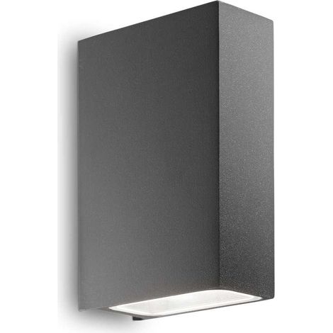Ideal Lux Tetris-2 - Aplique de exterior Up Down 2 luces Antracita IP44, G9 (1/2)