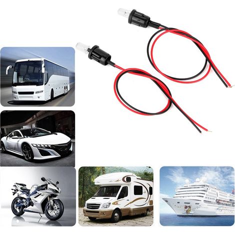 1 Paire de Feux LED Clignotants 12V pour Tableau de Bord Voiture (1/5)