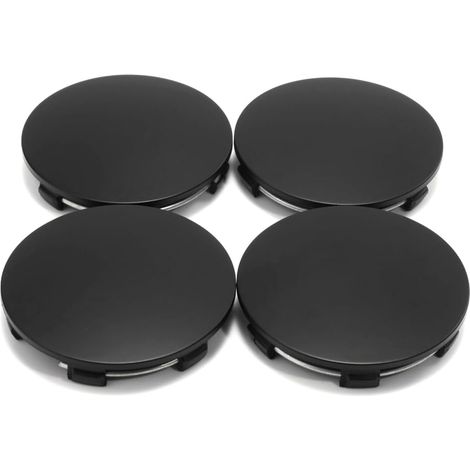 Lot de 4 Cache-moyeux Ø: Front 62mm (2.4")/ Back 58mm (2.3") Noirs (1/5)