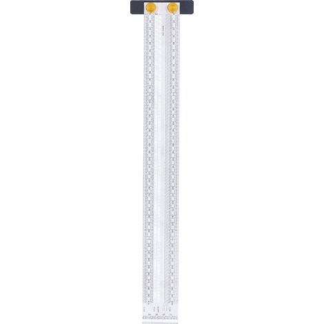 Échelle de marquage exquise précise Portable pratique robuste Durable multifonctionnelle règle de trou en forme de T (400mm) (1/5)
