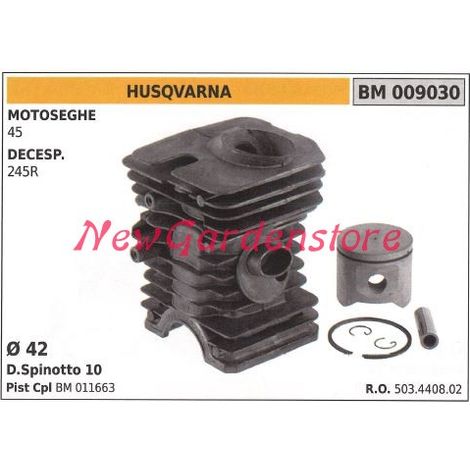 Segmentos cilindro pistón motor motosierra HUSQVARNA 45 009030