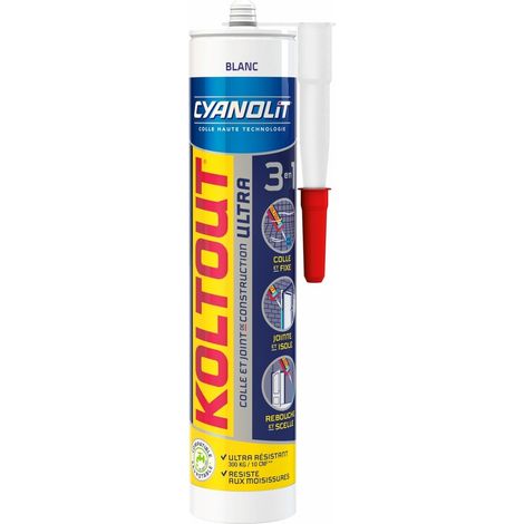 Colle Joint Cart 290ml Ultra Blanc Koltout (1/2)