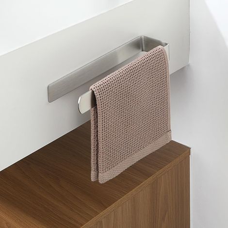 1 Porte-Serviettes Mural, Acier Inoxydable SUS304, Design U Séchage Rapide, Pour Salle De Bain Cuisine