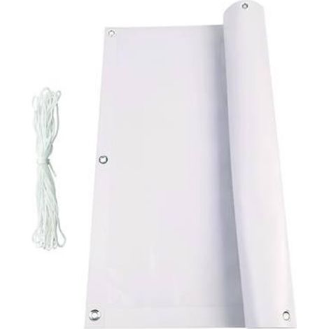 STUOIA OMBREGGIANTE PVC CON CORDA - mt.6x0,90h. COLORE BIANCO   FER 455282 (1/2)