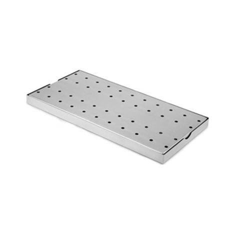 Tropfblech, Abtropfblech, Tropfschale mit runden Löchern - 405 x 204 x 28 mm