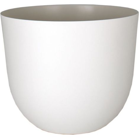 Maceta Havana Natural Diámetro 30 cm - Granito Blanco - Eda