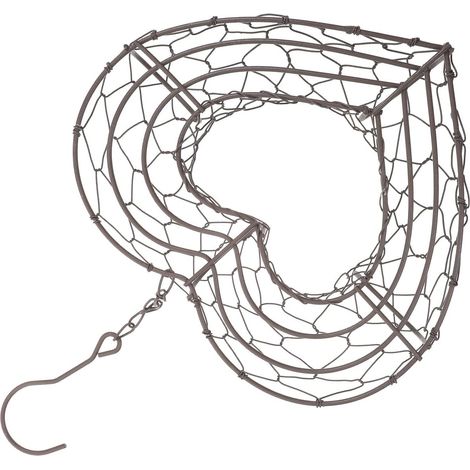 Pot suspendu, support en fer pratique et robuste forme de fleurs (1/5)