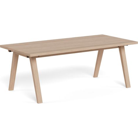 Mesa Norsica Albene 101 , 75x95x200cm, Chapa de madera natural, Madera