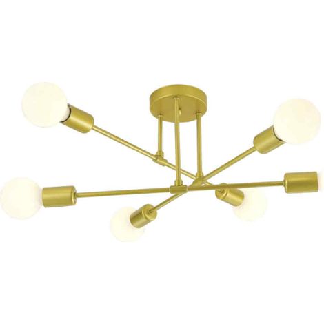 Plafonnier minimaliste moderne, lampe créative pour chambre ou salon, lampe de couloir, lampe en fer forgé pour restaurant ou salon de thé. (1/5)