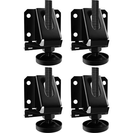 ] Lot de 4 Pieds De Nivellement De Meubles De Niveleur De Meubles Réglables Robustes pour Meubles, écrous hexagonaux, pour Table, armoires, établi, étagères et Plus Encore (1/5)