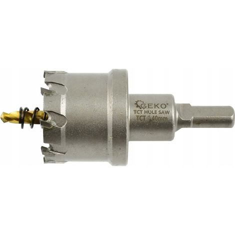 Sierra de corona Geko g39687 dientes de carburo collar seguridad (1/2)