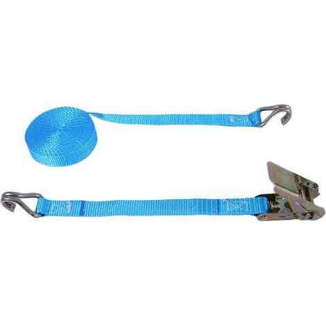 Sangle d'arrimage à crochets rapprochés 5m / 1T bleu - MURTRA - BRICO 1000/55-5BL (1/2)