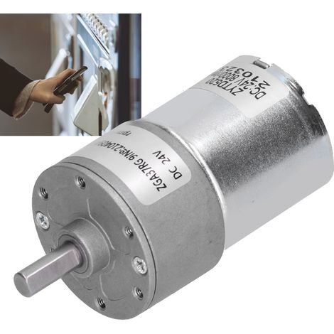 ZGA37RG 888R-24V DC 24V Getriebemotor, elektrischer Getriebemotor mit hohem Drehmoment und Mikrountersetzung, 37 mm Durchmesser zentrale Abtriebswelle. (1/5)
