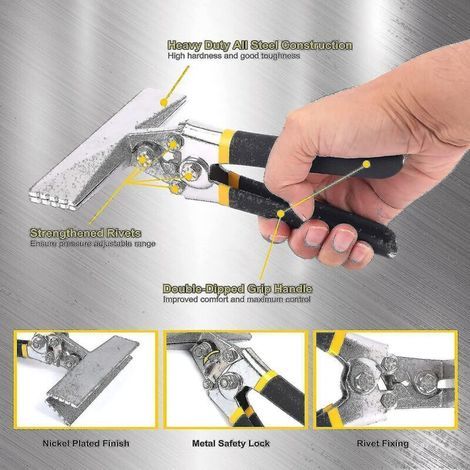 Machine à coudre manuelle en tôle, outils de cintreuse de tôle à mâchoire droite de 6 pouces (1/4)