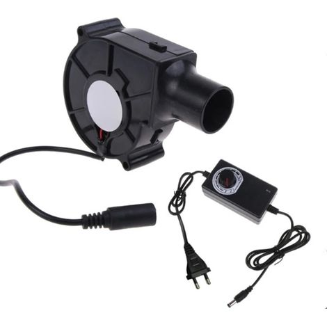 Ventilateur de barbecue 220 V, petit souffleur avec système de collecte d'air et vitesse réglable, outil de cuisson, prise US/EU, ventilateur de barbecue portable pour le camping-AquaForge
