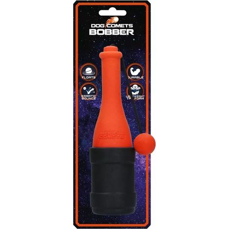 Jouet pour Chien - 23 cm - Balle pour Chien - Convient aux Grands Chiens - Jouet Flottant à rapporter - Mousse TPR - Orange (1/5)